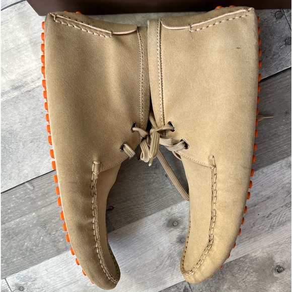 Authentic Louis Vuitton Chukka boot with Orange Logo Driving Sole Men’s 9 - Picture 10 of 16